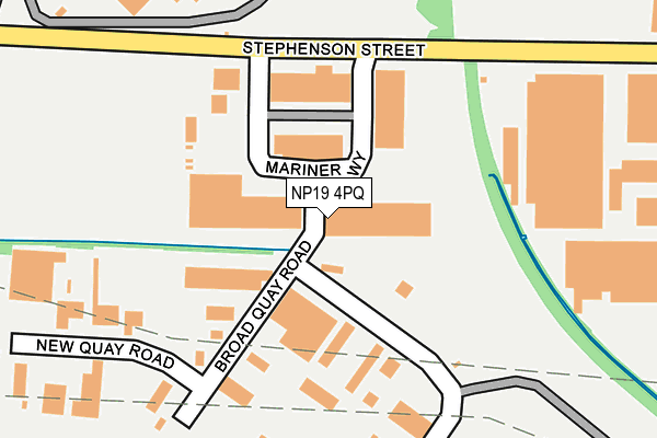 NP19 4PQ map - OS OpenMap – Local (Ordnance Survey) NP19 4PQ map - OS OpenMap – Local (Ordnance Survey)