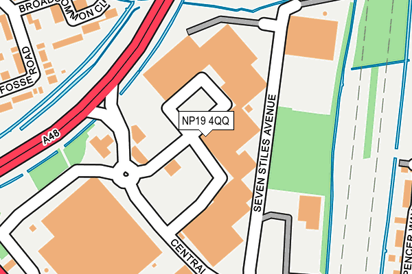 NP19 4QQ map - OS OpenMap – Local (Ordnance Survey) NP19 4QQ map - OS OpenMap – Local (Ordnance Survey)