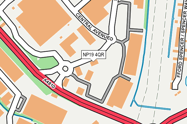 NP19 4QR map - OS OpenMap – Local (Ordnance Survey) NP19 4QR map - OS OpenMap – Local (Ordnance Survey)
