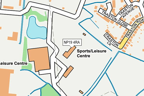 NP19 4RA map - OS OpenMap – Local (Ordnance Survey) NP19 4RA map - OS OpenMap – Local (Ordnance Survey)