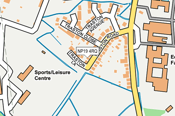 NP19 4RQ map - OS OpenMap – Local (Ordnance Survey) NP19 4RQ map - OS OpenMap – Local (Ordnance Survey)