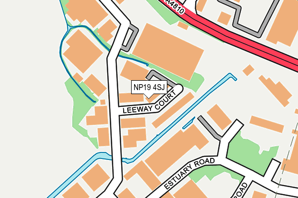 NP19 4SJ map - OS OpenMap – Local (Ordnance Survey) NP19 4SJ map - OS OpenMap – Local (Ordnance Survey)