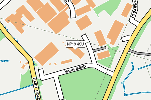 NP19 4SU map - OS OpenMap – Local (Ordnance Survey) NP19 4SU map - OS OpenMap – Local (Ordnance Survey)