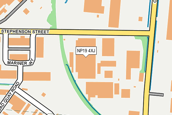 NP19 4XJ map - OS OpenMap – Local (Ordnance Survey) NP19 4XJ map - OS OpenMap – Local (Ordnance Survey)