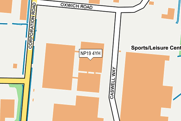 NP19 4YH map - OS OpenMap – Local (Ordnance Survey) NP19 4YH map - OS OpenMap – Local (Ordnance Survey)
