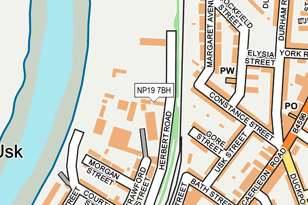 NP19 7BH map - OS OpenMap – Local (Ordnance Survey) NP19 7BH map - OS OpenMap – Local (Ordnance Survey)