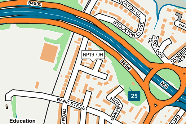 NP19 7JH map - OS OpenMap – Local (Ordnance Survey) NP19 7JH map - OS OpenMap – Local (Ordnance Survey)