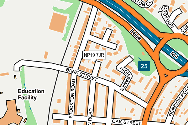 NP19 7JR map - OS OpenMap – Local (Ordnance Survey) NP19 7JR map - OS OpenMap – Local (Ordnance Survey)