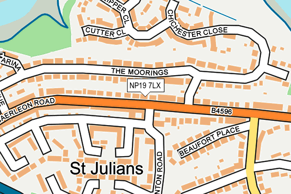 NP19 7LX map - OS OpenMap – Local (Ordnance Survey) NP19 7LX map - OS OpenMap – Local (Ordnance Survey)