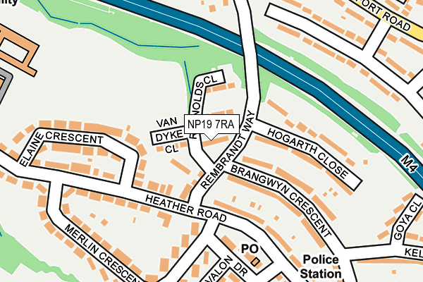 NP19 7RA map - OS OpenMap – Local (Ordnance Survey) NP19 7RA map - OS OpenMap – Local (Ordnance Survey)