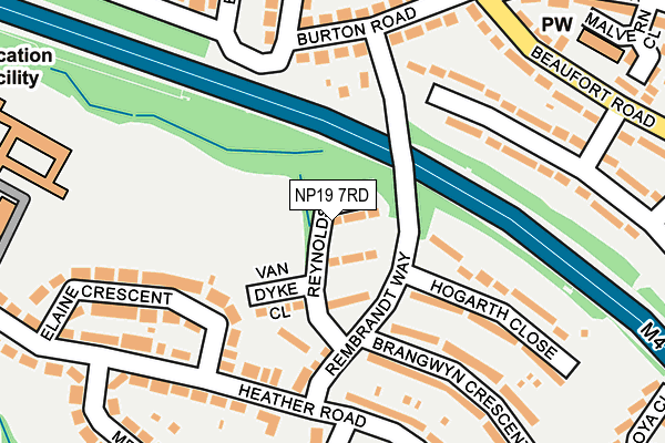 NP19 7RD map - OS OpenMap – Local (Ordnance Survey) NP19 7RD map - OS OpenMap – Local (Ordnance Survey)