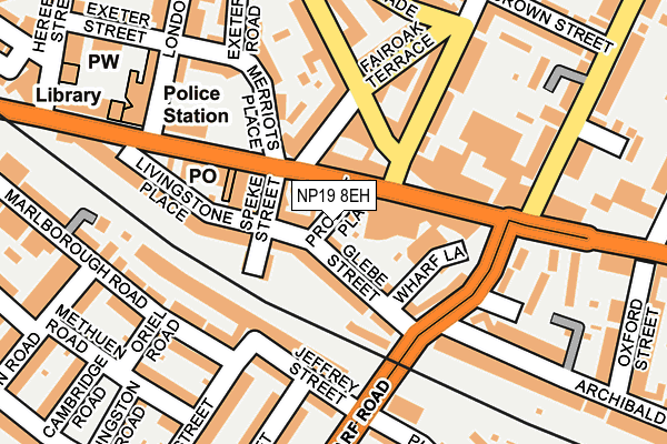 NP19 8EH map - OS OpenMap – Local (Ordnance Survey) NP19 8EH map - OS OpenMap – Local (Ordnance Survey)