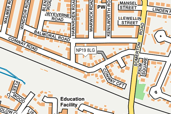 NP19 8LG map - OS OpenMap – Local (Ordnance Survey) NP19 8LG map - OS OpenMap – Local (Ordnance Survey)