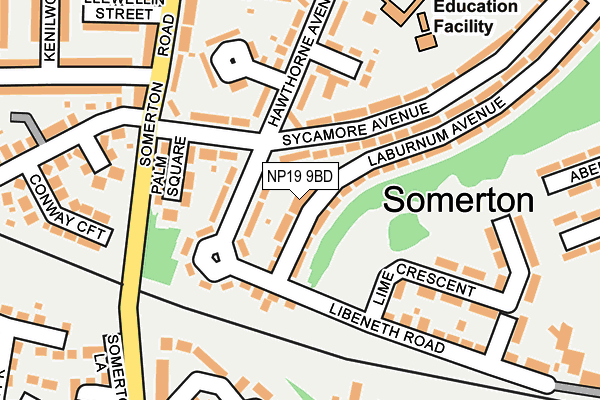 NP19 9BD map - OS OpenMap – Local (Ordnance Survey) NP19 9BD map - OS OpenMap – Local (Ordnance Survey)