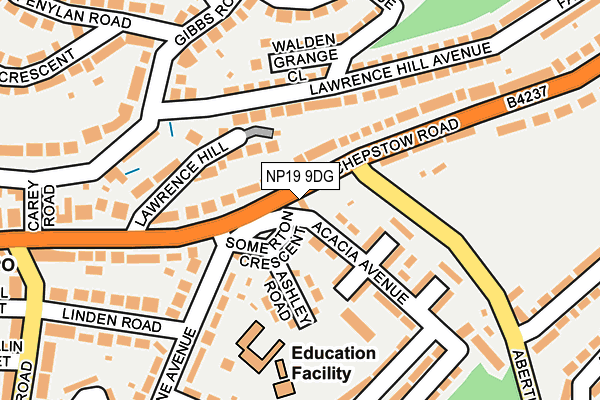 NP19 9DG map - OS OpenMap – Local (Ordnance Survey) NP19 9DG map - OS OpenMap – Local (Ordnance Survey)