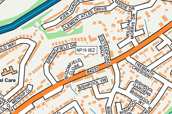 NP19 9EZ map - OS OpenMap – Local (Ordnance Survey) NP19 9EZ map - OS OpenMap – Local (Ordnance Survey)