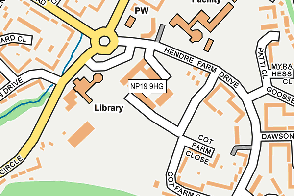 NP19 9HG map - OS OpenMap – Local (Ordnance Survey) NP19 9HG map - OS OpenMap – Local (Ordnance Survey)