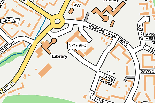 NP19 9HQ map - OS OpenMap – Local (Ordnance Survey) NP19 9HQ map - OS OpenMap – Local (Ordnance Survey)