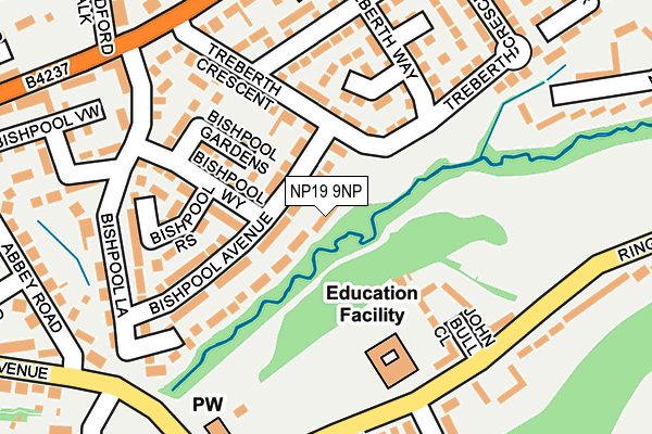 NP19 9NP map - OS OpenMap – Local (Ordnance Survey) NP19 9NP map - OS OpenMap – Local (Ordnance Survey)