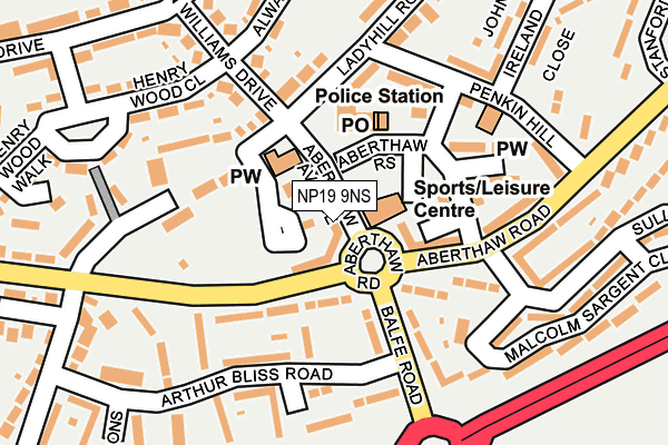NP19 9NS map - OS OpenMap – Local (Ordnance Survey) NP19 9NS map - OS OpenMap – Local (Ordnance Survey)