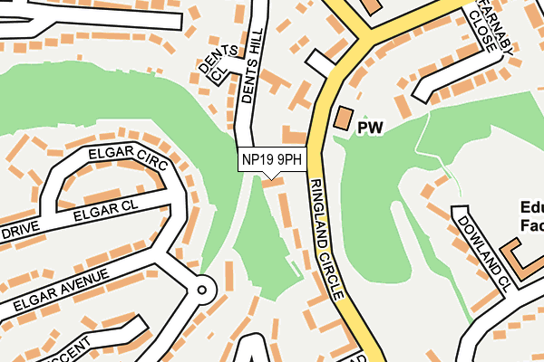 NP19 9PH map - OS OpenMap – Local (Ordnance Survey) NP19 9PH map - OS OpenMap – Local (Ordnance Survey)