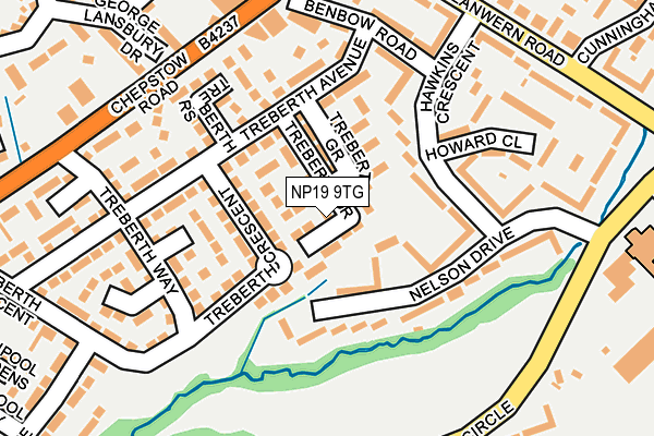 NP19 9TG map - OS OpenMap – Local (Ordnance Survey) NP19 9TG map - OS OpenMap – Local (Ordnance Survey)