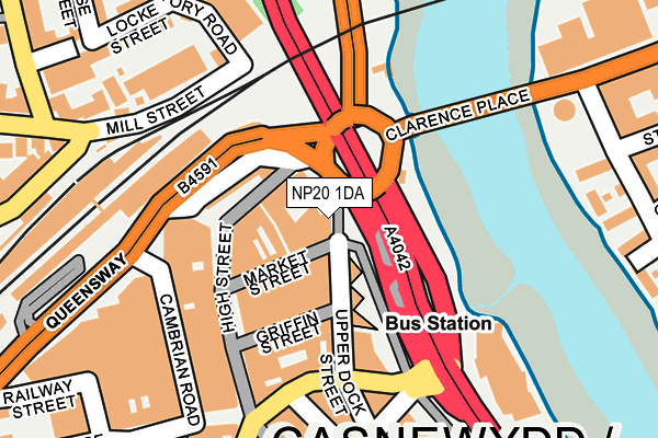 NP20 1DA map - OS OpenMap – Local (Ordnance Survey) NP20 1DA map - OS OpenMap – Local (Ordnance Survey)