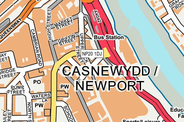 NP20 1DJ map - OS OpenMap – Local (Ordnance Survey)