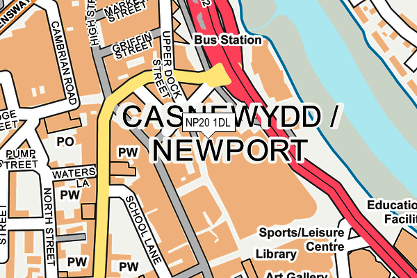 NP20 1DL map - OS OpenMap – Local (Ordnance Survey) NP20 1DL map - OS OpenMap – Local (Ordnance Survey)