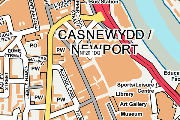NP20 1DQ map - OS OpenMap – Local (Ordnance Survey) NP20 1DQ map - OS OpenMap – Local (Ordnance Survey)