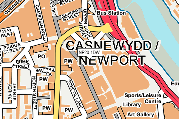 NP20 1DW map - OS OpenMap – Local (Ordnance Survey) NP20 1DW map - OS OpenMap – Local (Ordnance Survey)