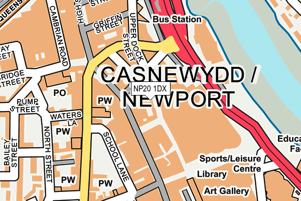 NP20 1DX map - OS OpenMap – Local (Ordnance Survey) NP20 1DX map - OS OpenMap – Local (Ordnance Survey)