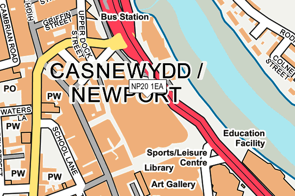 NP20 1EA map - OS OpenMap – Local (Ordnance Survey) NP20 1EA map - OS OpenMap – Local (Ordnance Survey)