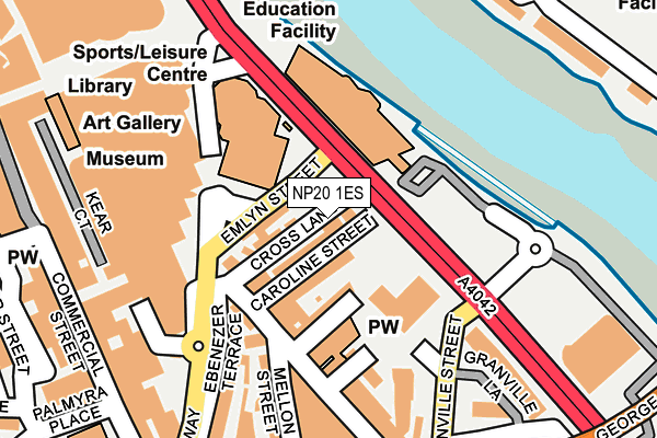 NP20 1ES map - OS OpenMap – Local (Ordnance Survey) NP20 1ES map - OS OpenMap – Local (Ordnance Survey)