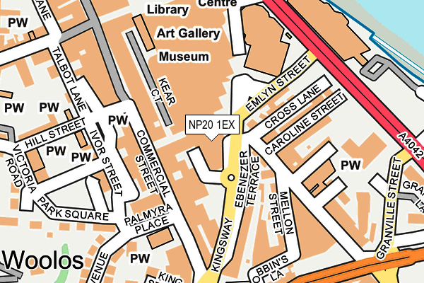 NP20 1EX map - OS OpenMap – Local (Ordnance Survey) NP20 1EX map - OS OpenMap – Local (Ordnance Survey)