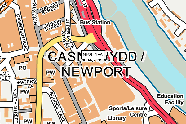 NP20 1FA map - OS OpenMap – Local (Ordnance Survey) NP20 1FA map - OS OpenMap – Local (Ordnance Survey)