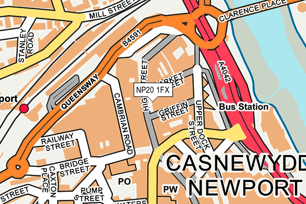 NP20 1FX map - OS OpenMap – Local (Ordnance Survey) NP20 1FX map - OS OpenMap – Local (Ordnance Survey)