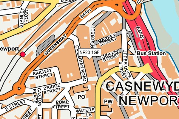 NP20 1GF map - OS OpenMap – Local (Ordnance Survey) NP20 1GF map - OS OpenMap – Local (Ordnance Survey)