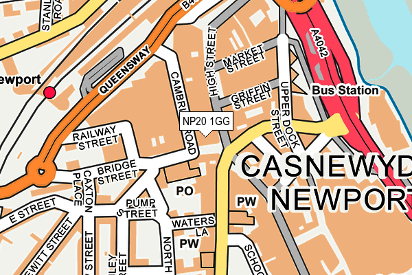 NP20 1GG map - OS OpenMap – Local (Ordnance Survey) NP20 1GG map - OS OpenMap – Local (Ordnance Survey)
