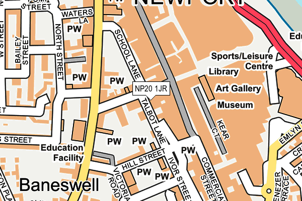 NP20 1JR map - OS OpenMap – Local (Ordnance Survey) NP20 1JR map - OS OpenMap – Local (Ordnance Survey)