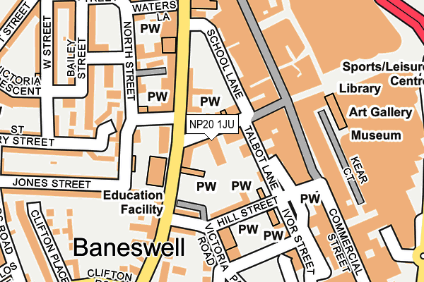 NP20 1JU map - OS OpenMap – Local (Ordnance Survey) NP20 1JU map - OS OpenMap – Local (Ordnance Survey)