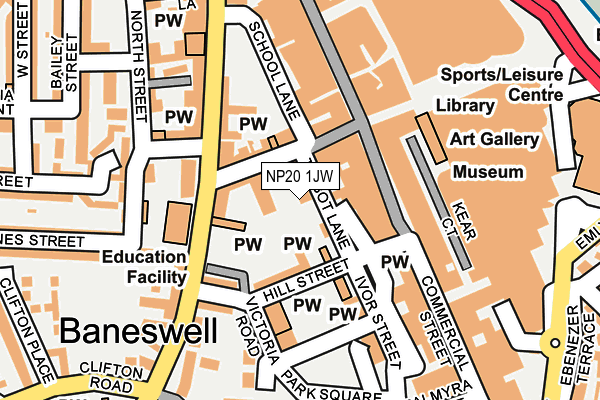 NP20 1JW map - OS OpenMap – Local (Ordnance Survey) NP20 1JW map - OS OpenMap – Local (Ordnance Survey)