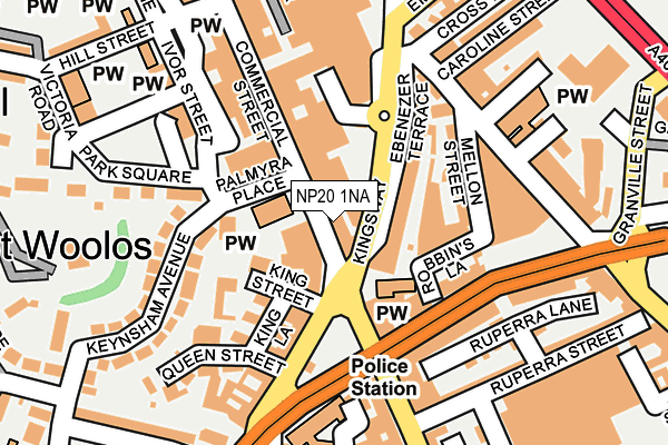 NP20 1NA map - OS OpenMap – Local (Ordnance Survey) NP20 1NA map - OS OpenMap – Local (Ordnance Survey)