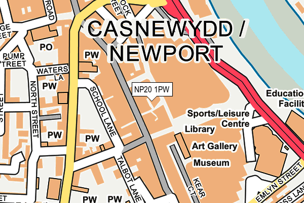 NP20 1PW map - OS OpenMap – Local (Ordnance Survey) NP20 1PW map - OS OpenMap – Local (Ordnance Survey)