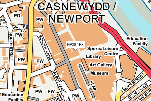 NP20 1PX map - OS OpenMap – Local (Ordnance Survey) NP20 1PX map - OS OpenMap – Local (Ordnance Survey)