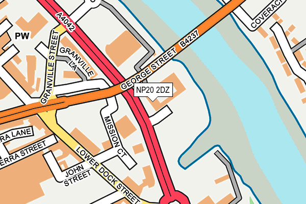 NP20 2DZ map - OS OpenMap – Local (Ordnance Survey) NP20 2DZ map - OS OpenMap – Local (Ordnance Survey)
