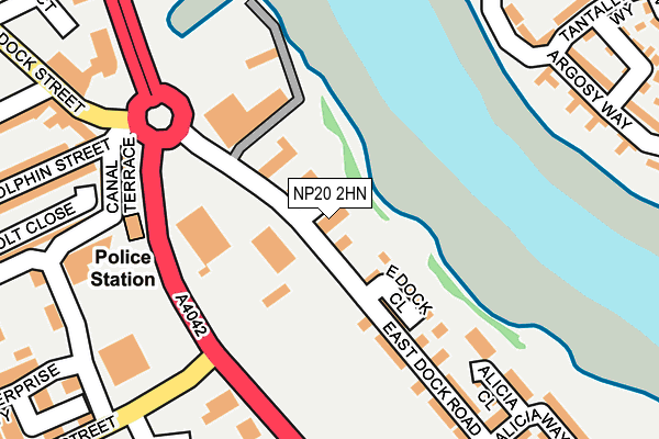 NP20 2HN map - OS OpenMap – Local (Ordnance Survey) NP20 2HN map - OS OpenMap – Local (Ordnance Survey)