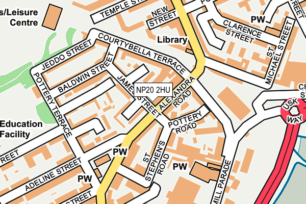 NP20 2HU map - OS OpenMap – Local (Ordnance Survey) NP20 2HU map - OS OpenMap – Local (Ordnance Survey)