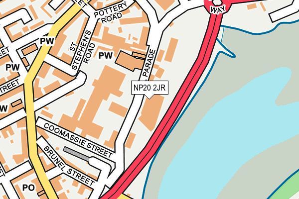 NP20 2JR map - OS OpenMap – Local (Ordnance Survey) NP20 2JR map - OS OpenMap – Local (Ordnance Survey)