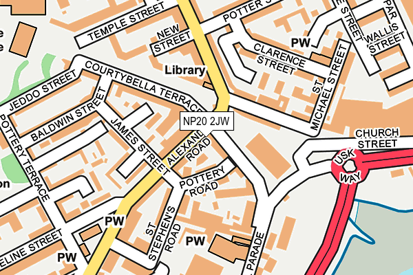 NP20 2JW map - OS OpenMap – Local (Ordnance Survey) NP20 2JW map - OS OpenMap – Local (Ordnance Survey)